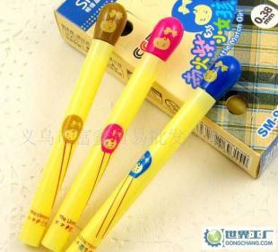 韓國文具 可愛短款火柴頭中性筆 學習用品 黑 0.38 粗款_辦公.文教_世界工廠網中國產品信息庫